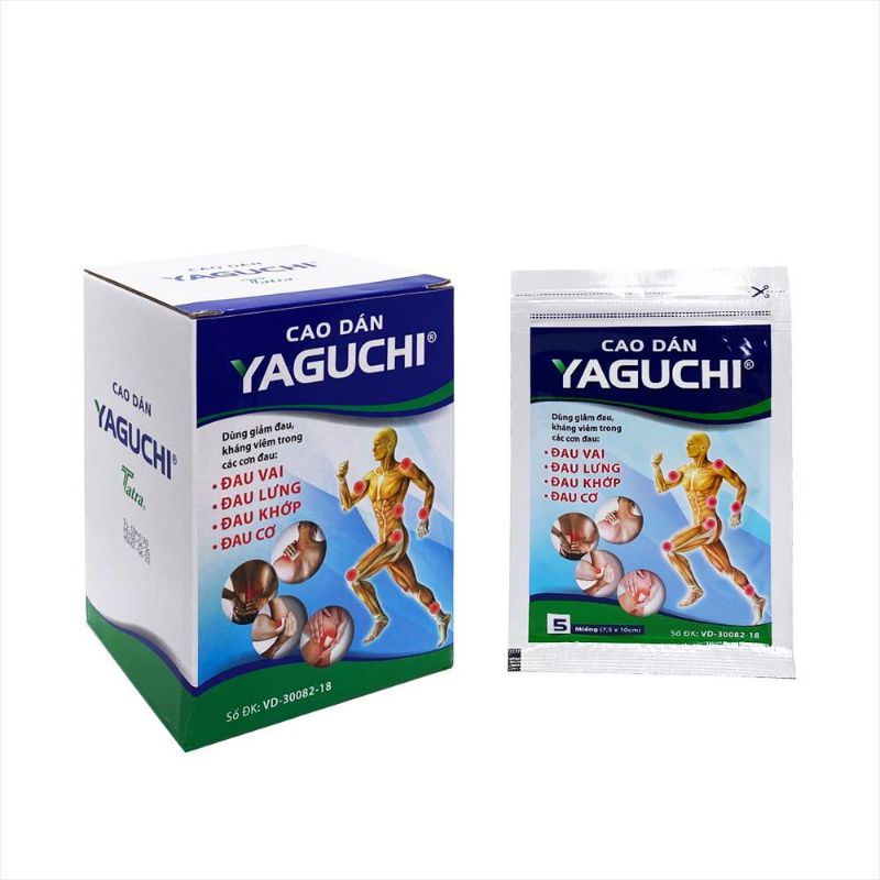 Cao dán thảo dược YAGUCHI giảm đau cơ, khớp