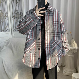 Áo Khoác Dạ Kẻ Dọc Unisex