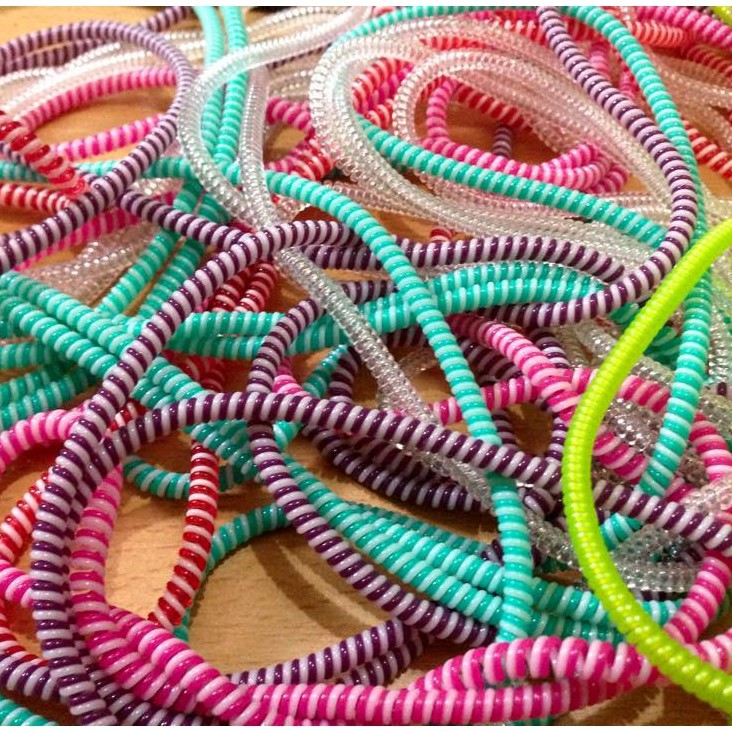 Dây cuốn sạc, cáp, tai nghe nhiều màu giá rẻ