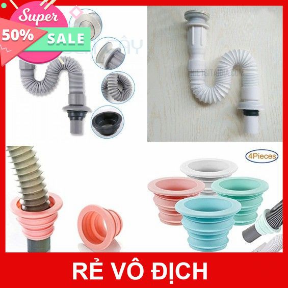 [XK][FREESHIP] BỘ XÃ LAVABO NHỰA - ĐẦU CHỐNG GÃY ỐNG NƯỚC [HCM]