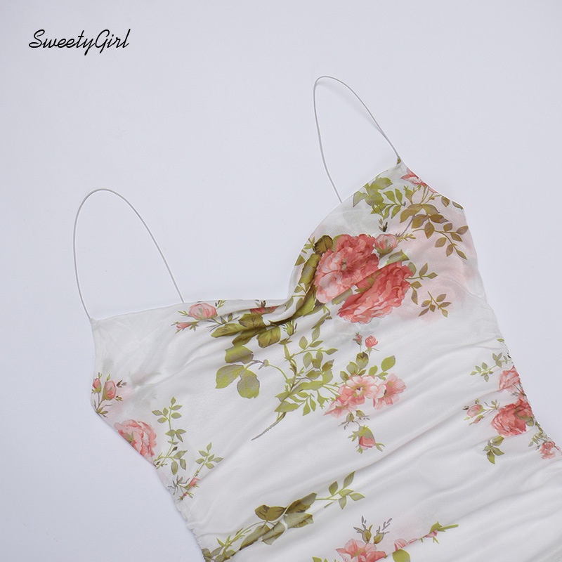 Đầm Hai Dây Dáng Ôm In Họa Tiết Thời Trang Quyến Rũ 2022 Cho Nữ