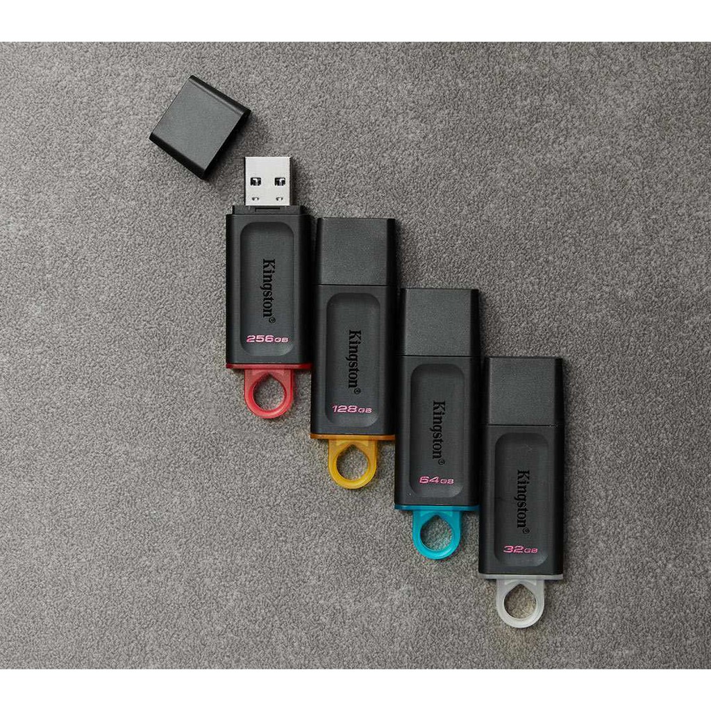 USB 3.2 Kingston DataTraveler Exodia DTX 32Gb DTX/32GB thời trang với nắp bảo vệ và móc khóa màu sắc - BEN