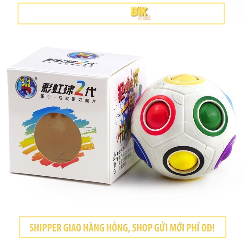 Đồ Chơi Thông Minh Cho Bé Rubik Biến Thể Rubik Rainbow Ball Sengso Robik Bóng Siêu Đẹp - RBALL01