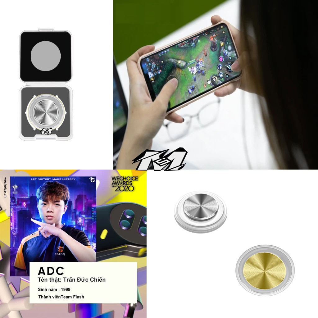 Nút chơi game joystick Q12 plus cho điện thoại chs game liên quân mobile,liên minh tốc chiến tặng bao tay chơi game ff