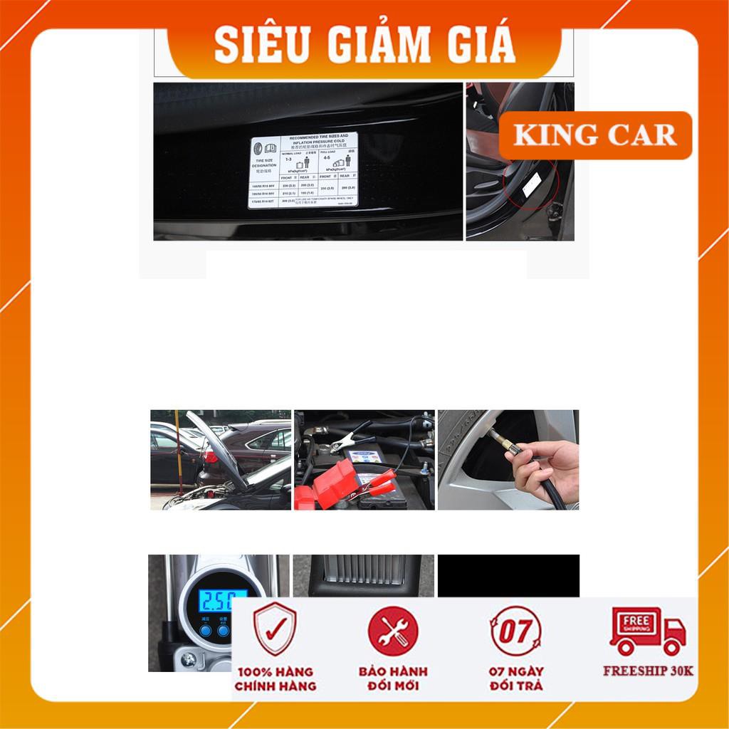 Bơm xe ô tô 2 xi lanh cao cấp, máy bơm lốp ô tô mini - Shop KingCar