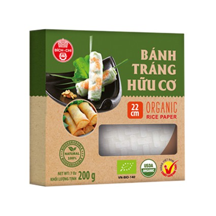 Bánh tráng hữu cơ Bích Chi 200g