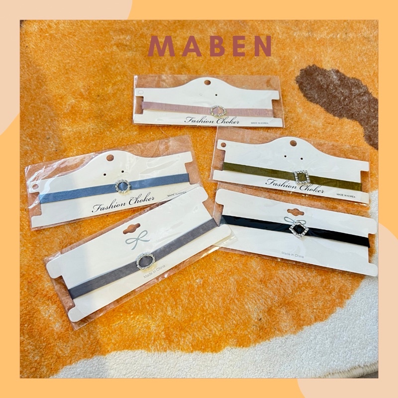 Choker đính đá - Vòng cổ đính đá thời trang nữ - Maben