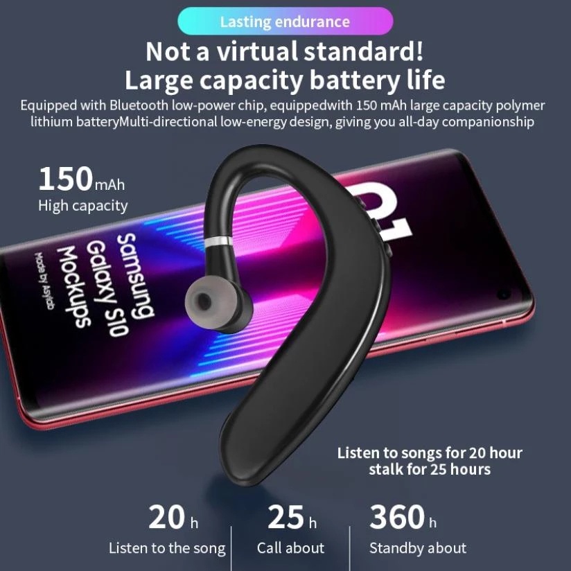 Tai nghe TZUZL S109 không dây tws bluetooth 5.0 có micro chống nước chất lượng cao