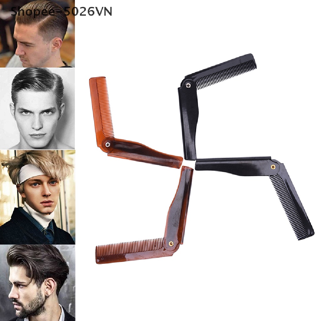[Hàng mới về] Lược chải tóc / râu gấp gọn bỏ túi tiện lợi