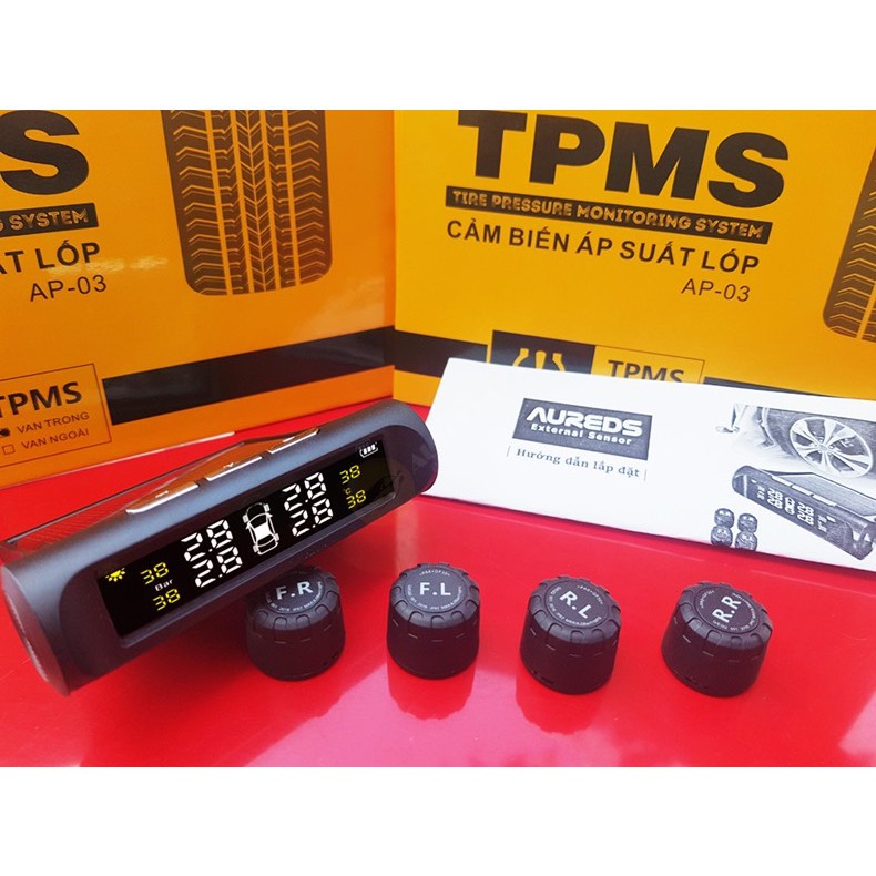 Cảm biến áp suất lốp ôtô TPMS,Pin mặt trời (Phụ kiện thông minh)