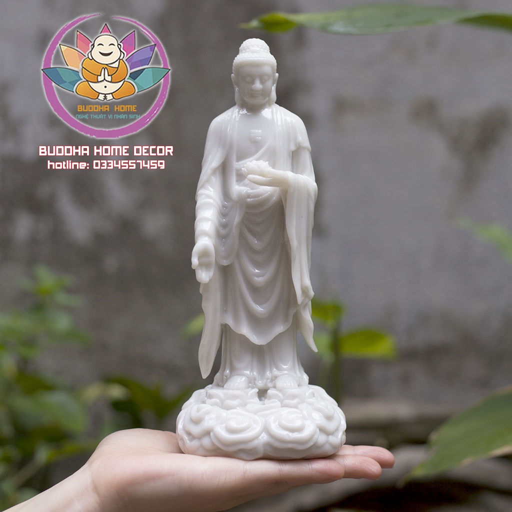 Tượng Phật A Di Đà cao 23cm trang trí nhà cửa, phong thủy, thờ cúng