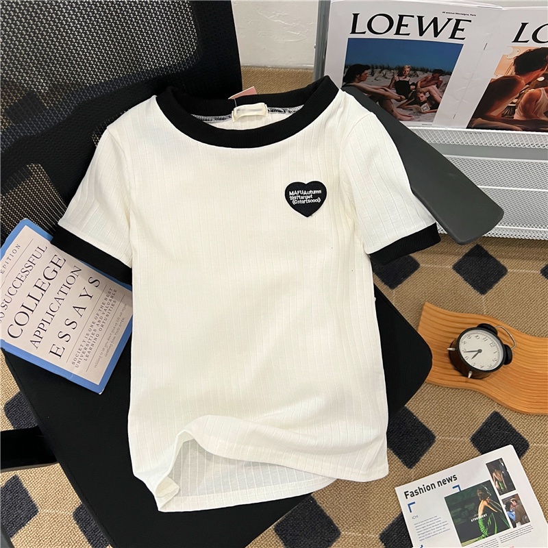 SUXI Áo Thun Thể Thao Tay Ngắn Cổ Tròn Form Rộng Thời Trang Mùa Hè Cho Nữ