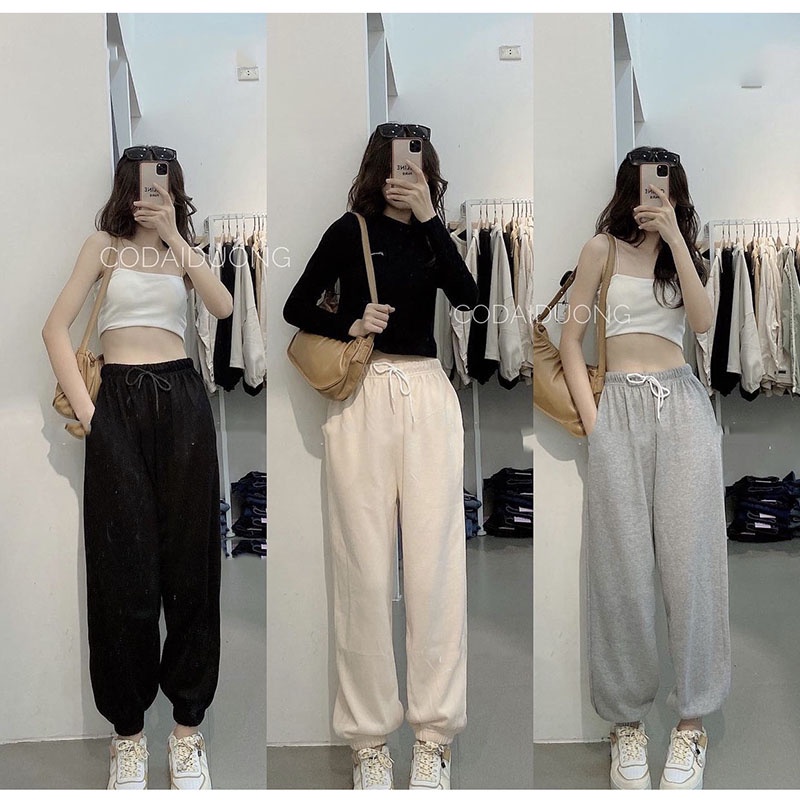 Quần Jooger Nỉ Bông Dày Dặn Phom Siêu Đỉnh M6605 - Lolla_Fashion