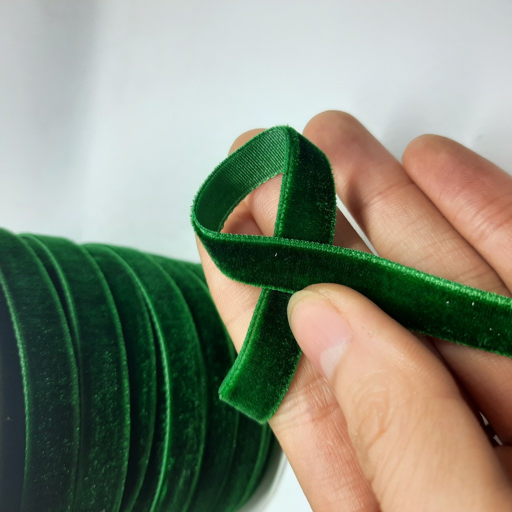 Phụ liệu handmade- Dây nhung trang trí ,làm nơ handmade