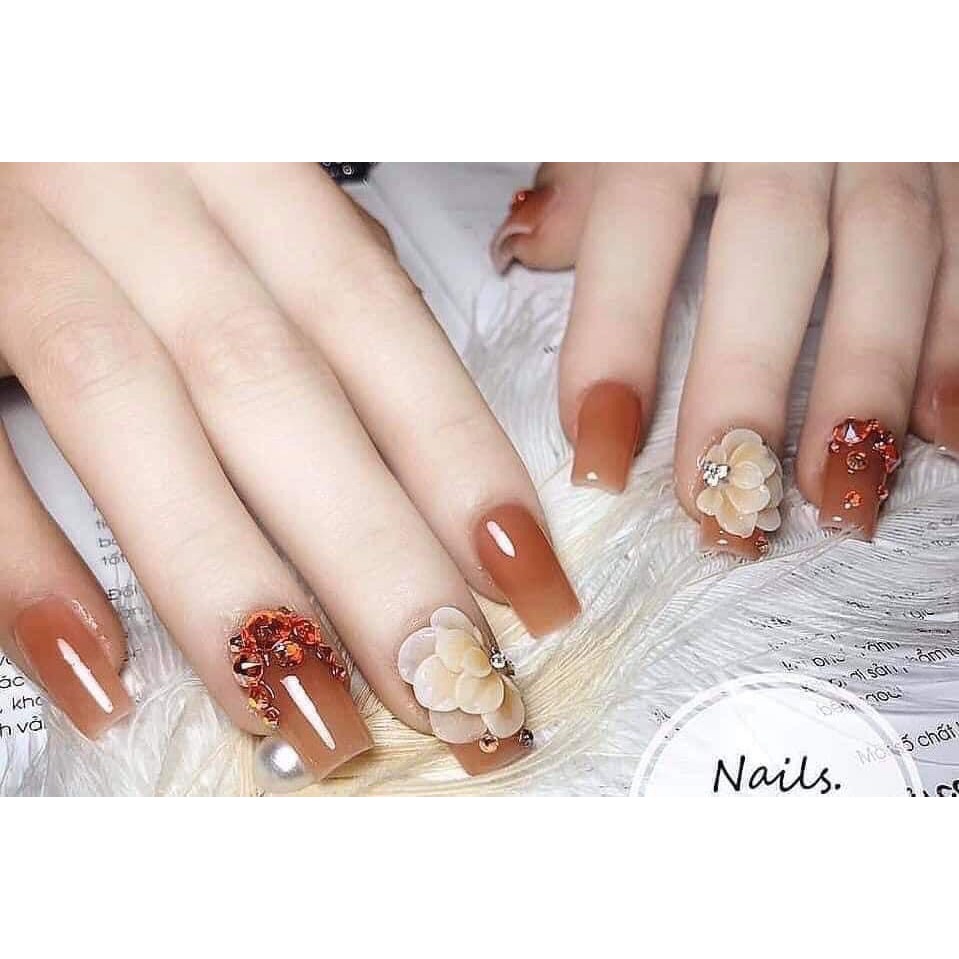 Hoa bột - Hoa cúc xếp tầng gắn móng tay Thiên Di Nail