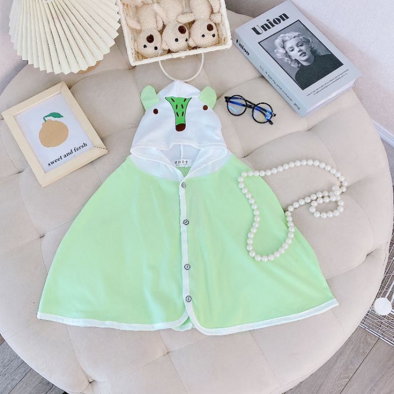 Áo Choàng Chống Nắng - Gió Mùa Hè Thu Kiểu Cánh Rơi Cho Bé 7-16Kg