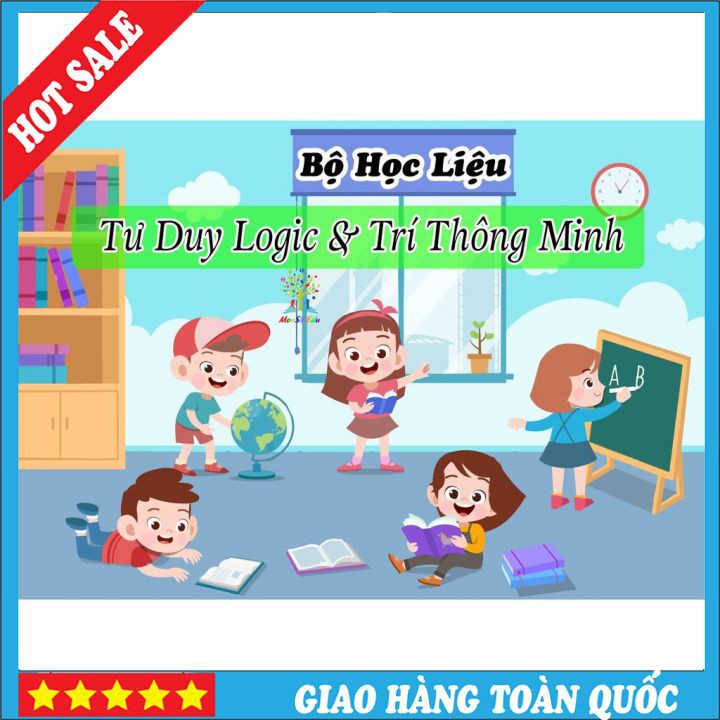 [ Montessori ] Tư Duy Logic F12- Học Liệu Dính Dán - Matching Book (Monsi Edu)