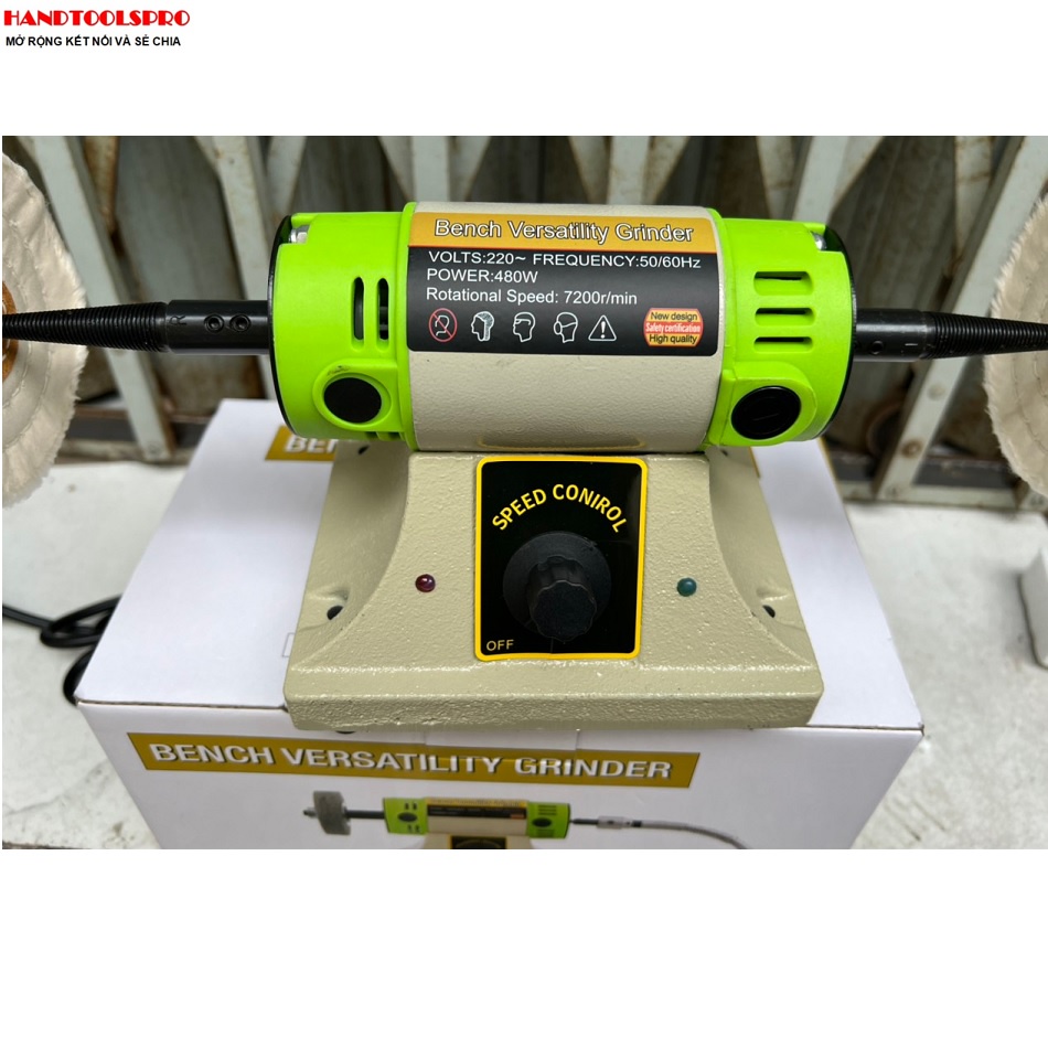 125mm Máy đánh bóng 2 đầu Bench Versatility Grinder BG-3107