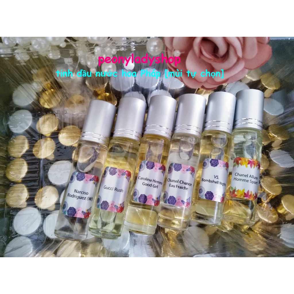 [6 lăn - hơn 130 mùi để chọn] Tinh dầu nước hoa pháp