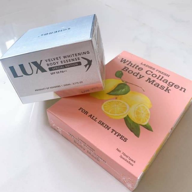 [ CHÍNH HÃNG ] Bộ Đôi Ủ Trắng Chanh🍋 & Kem Body Lux