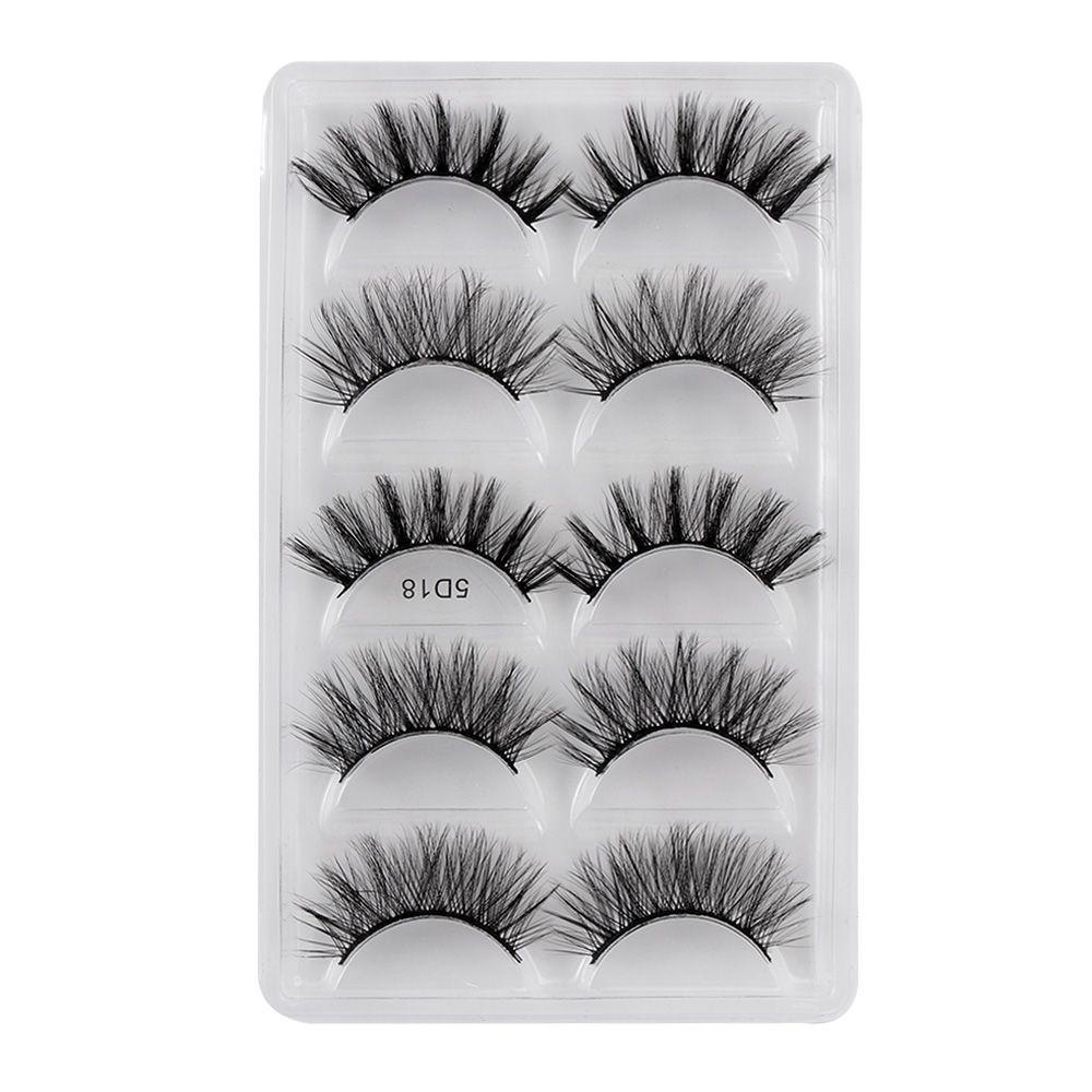 Bộ 5 Cặp Lông Mi Giả Nối Dài Tự Nhiên Handmade Dành Cho Nữ