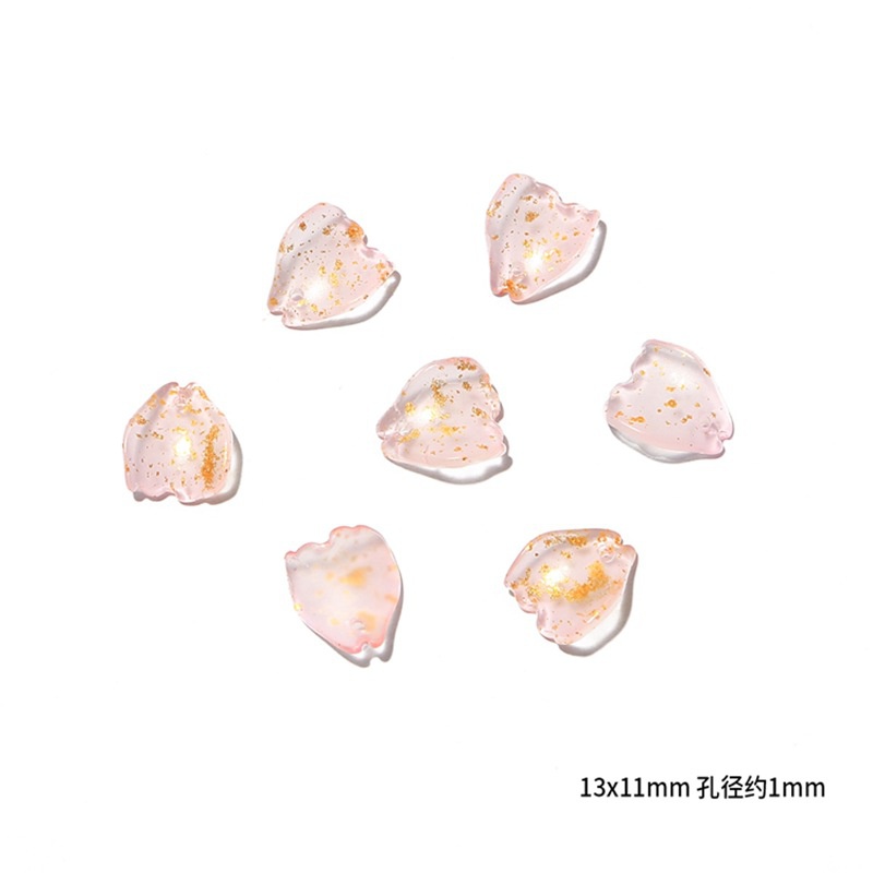 Bộ 10 Mặt Dây Chuyền Hình Hoa Hồng Bằng Thủy Tinh