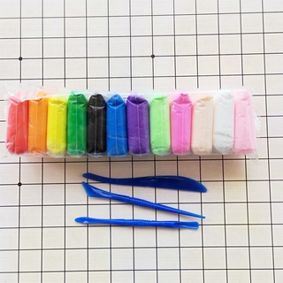 Đất sét nhật tự khô set 12 gói đủ màu