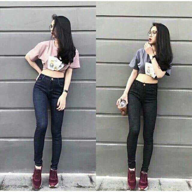 Quần jean nữ lưng cao form chất cực đẹp vải co giãn tốt ( xưởng jean 03 04 )
