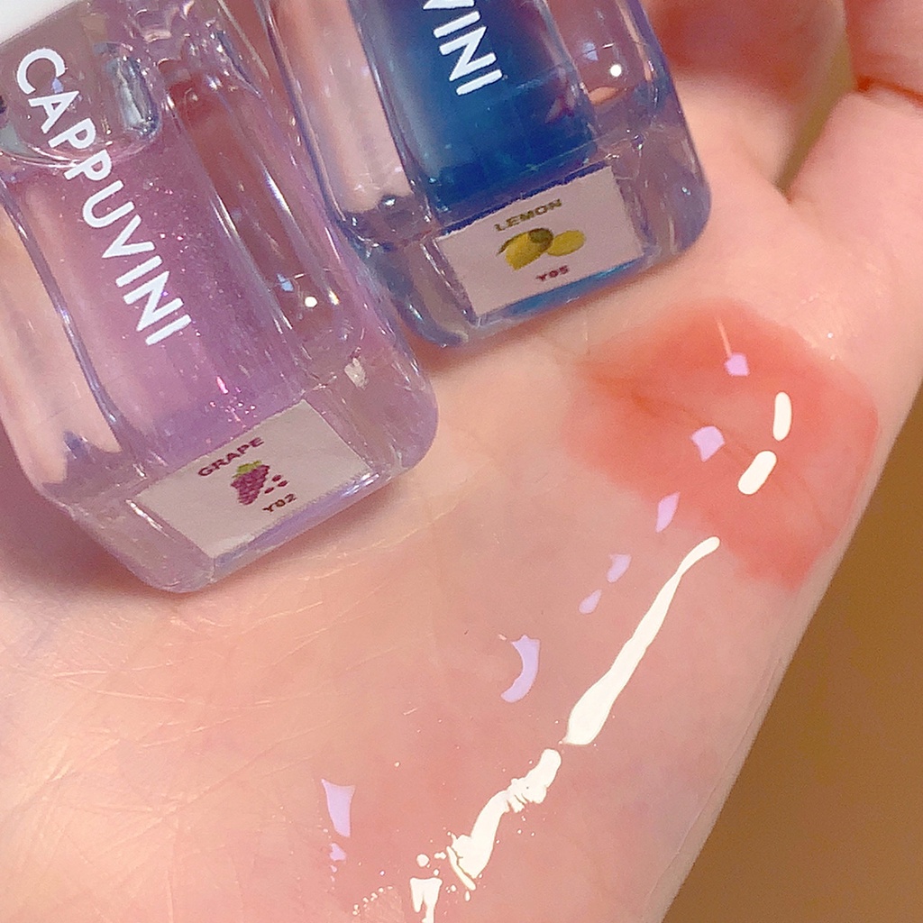 Son bóng son dưỡng môi Cappuvini hình khối nhỏ dưỡng ẩm môi