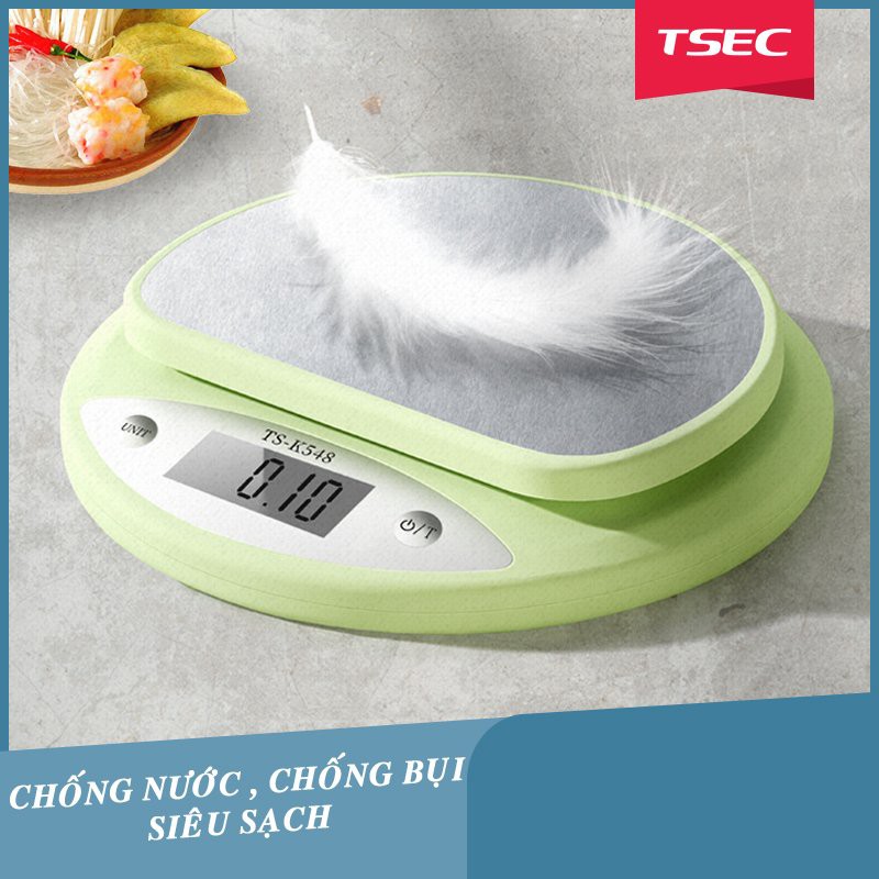 Cân tiểu ly điện tử nhà bếp mini độ chính xác cao 1g đến 2kg - Sạc USB - Chất liệu inox