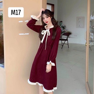 Váy ulzzang nơ m16,17 sẵn m17
