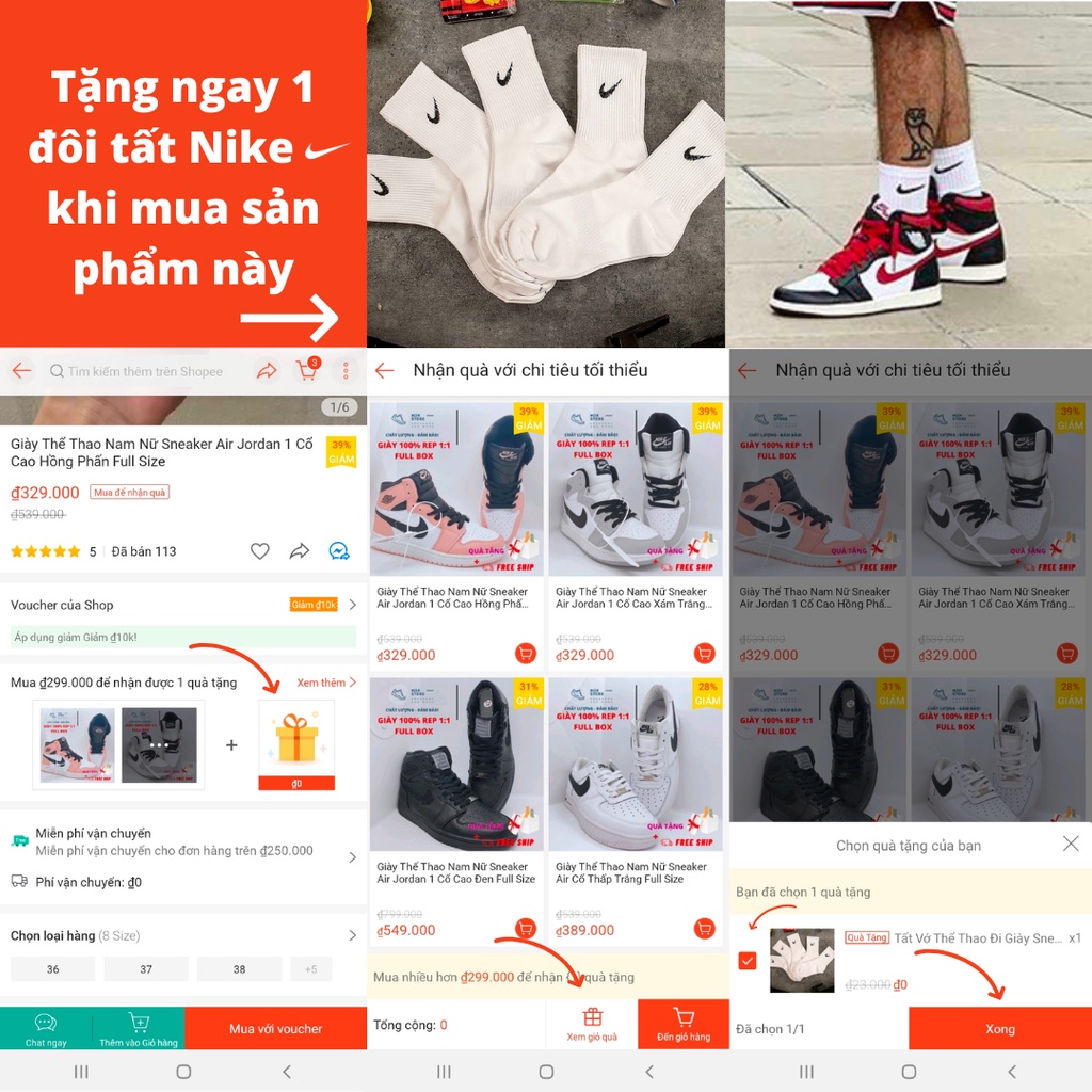 Giày thể thao nam nữ Air Force 1 2021 KHUYẾN MÃI + FREESHIP