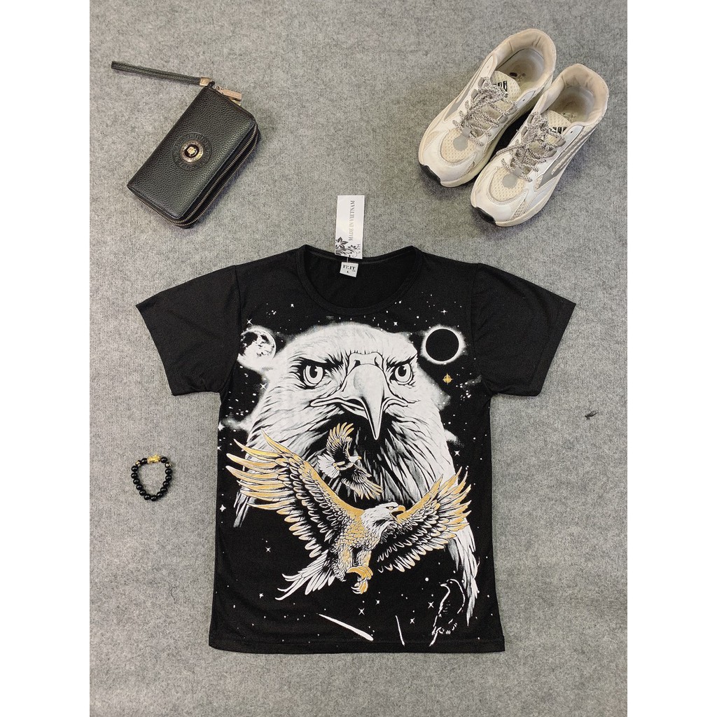 Áo Phông Nam In Hình 3D Đại Bàng Chất Thun Mát Mẻ - AP01 -Shop VK_Clothes