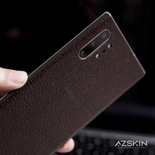 Miếng Dán Da Bò Thật Cho Samsung s10 plus Màu Nâu Đất (M09)