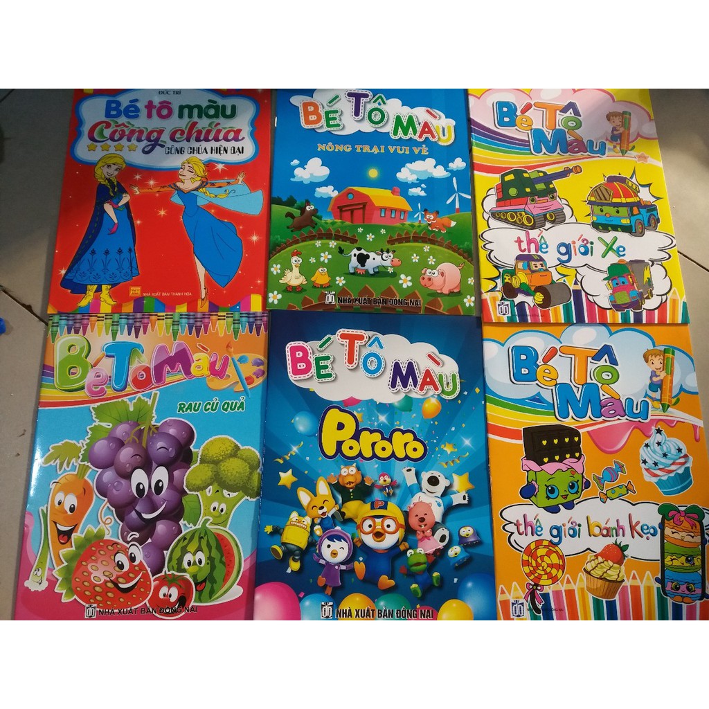 Combo 10 quyển tập tô cho bé