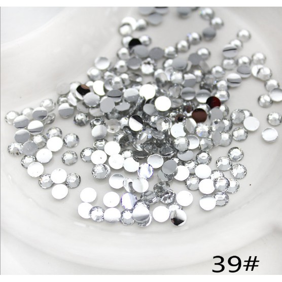 Hạt nhựa giả đá 3mm/3 ly  - Phụ kiện trang trí điện thoại