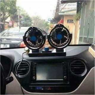 Quạt đôi mini dùng trên ô tô