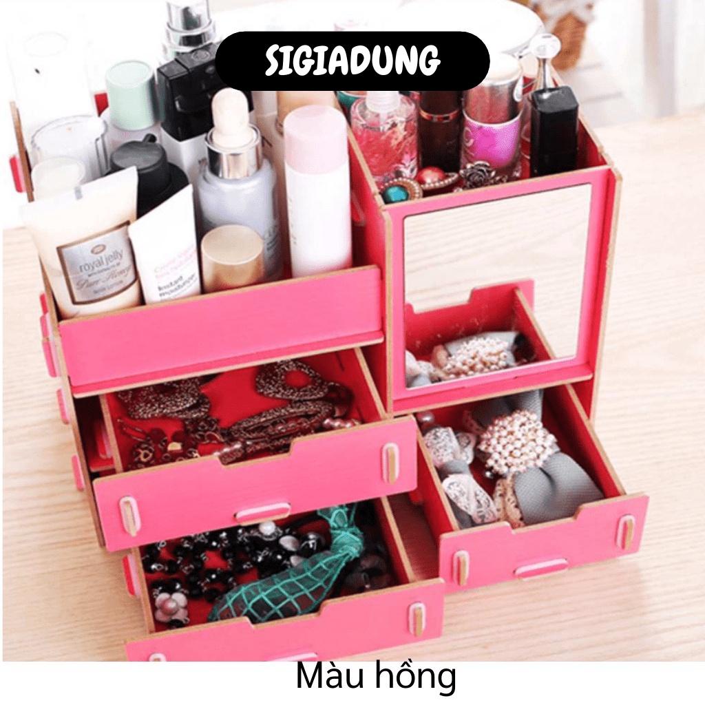 [SGD] Kệ Mỹ Phẩm - Kệ Đựng Mỹ Phẩm Son Có Gương Giúp Đựng Đồ Makeup Trang Điểm 3123