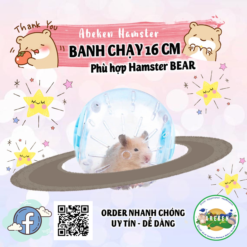 Banh chạy 16 CM dành cho HAMSTER BEAR