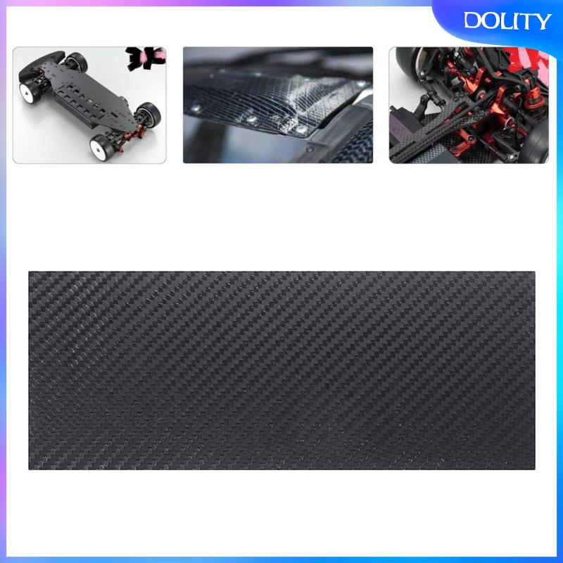 Tấm Sợi Carbon Thẳng 0.5mm / 1mm / 2mm / 3mm Cho Khung Ảnh 125x75x0.5mm