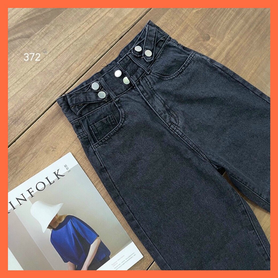 QUẦN JEAN BAGGY NỮ CẠP CAO PHỐI LƯNG KIỂU PHỐI DÂY CHÉO CÁ TÍNH MS 304 [CLIP THẬT] [FREESHIP] hàng loại 1, VẢI DÀY