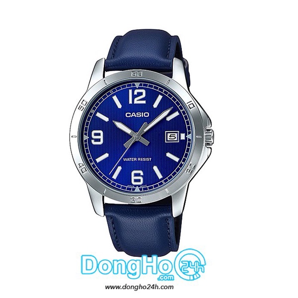 Đồng Hồ Nam Casio MTP-V004L-2B Dây Da Nhiều Màu