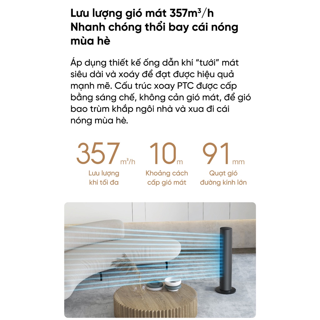 Quạt biến tần bốn mùa Mijia DC – BPLNS01DM