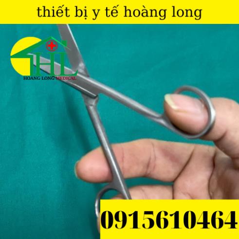 [ Hàng Cao Cấp ] Kéo Y Tế Thẳng Hai Đầu Tù 14cm Parkistan - Kéo Cắt Thuốc 14cm