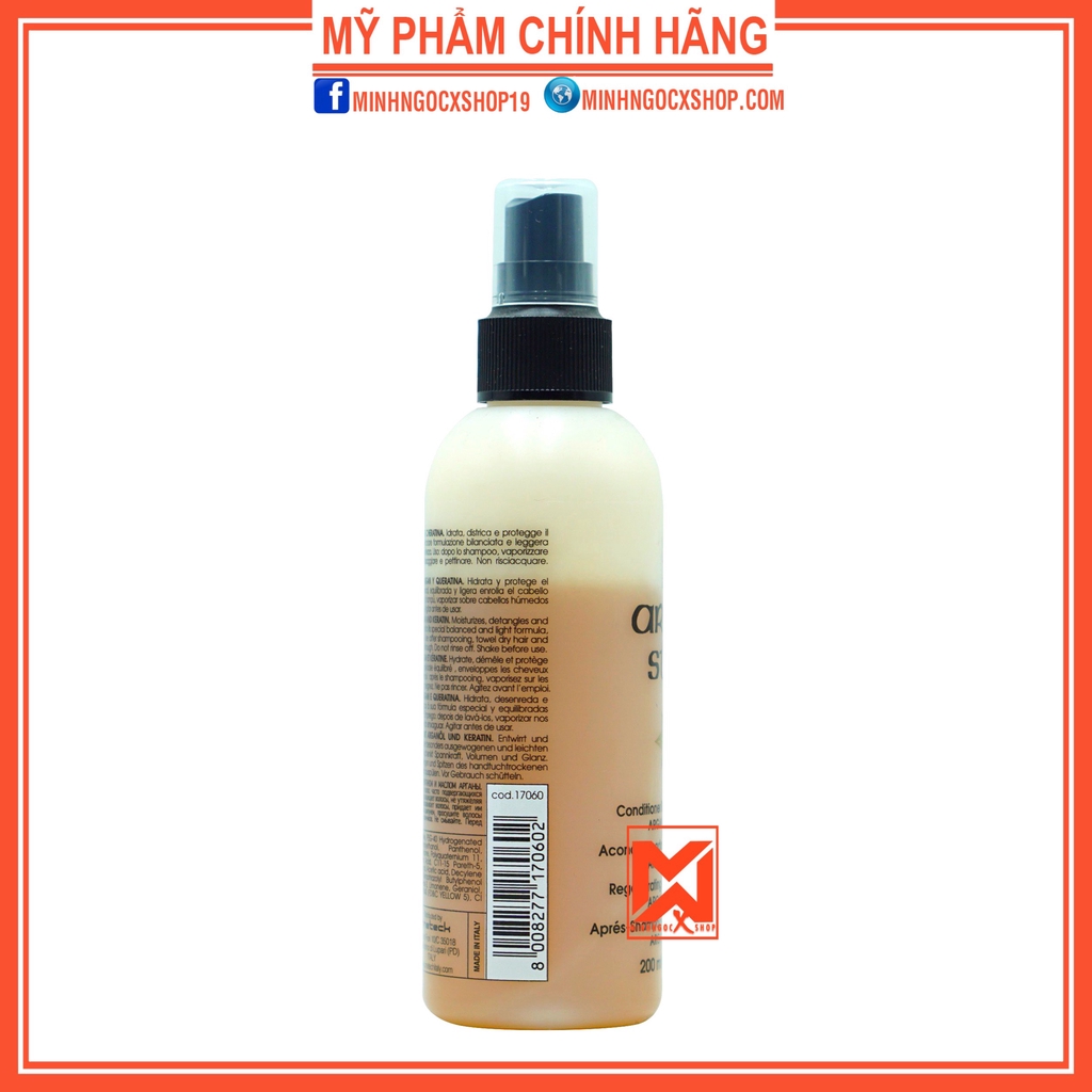 Xịt dưỡng 2 lớp dưỡng ẩm phục hồi tóc ARGAN STAR 200ml chính hãng