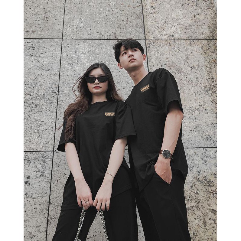 Áo thun tay lỡ D.tshirt phông Unisex nam nữ Cotton oversize form rộng LUNACY