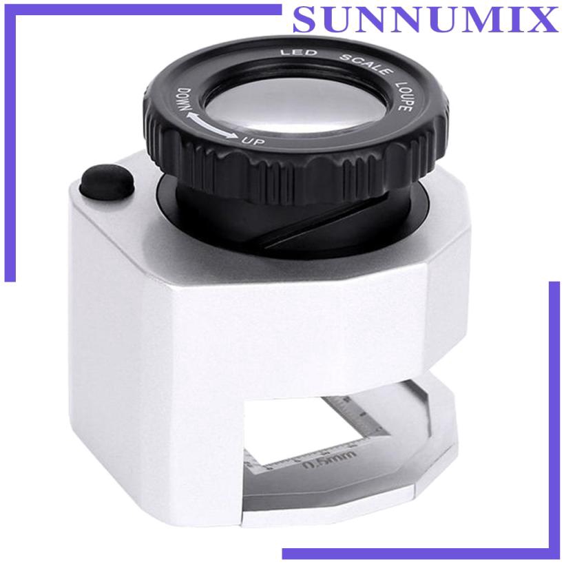 Kính Lúp Phóng Đại 30X Có Đèn LED UV Chuyên Dụng Làm Trang Sức