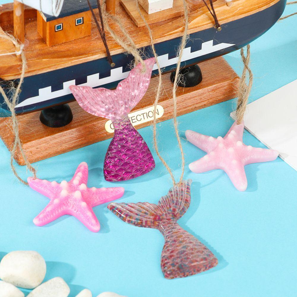 YNATURAL Phụ Kiện Trang Trí Giáng Sinh Hình Sao Biển / Vỏ Sò DIY