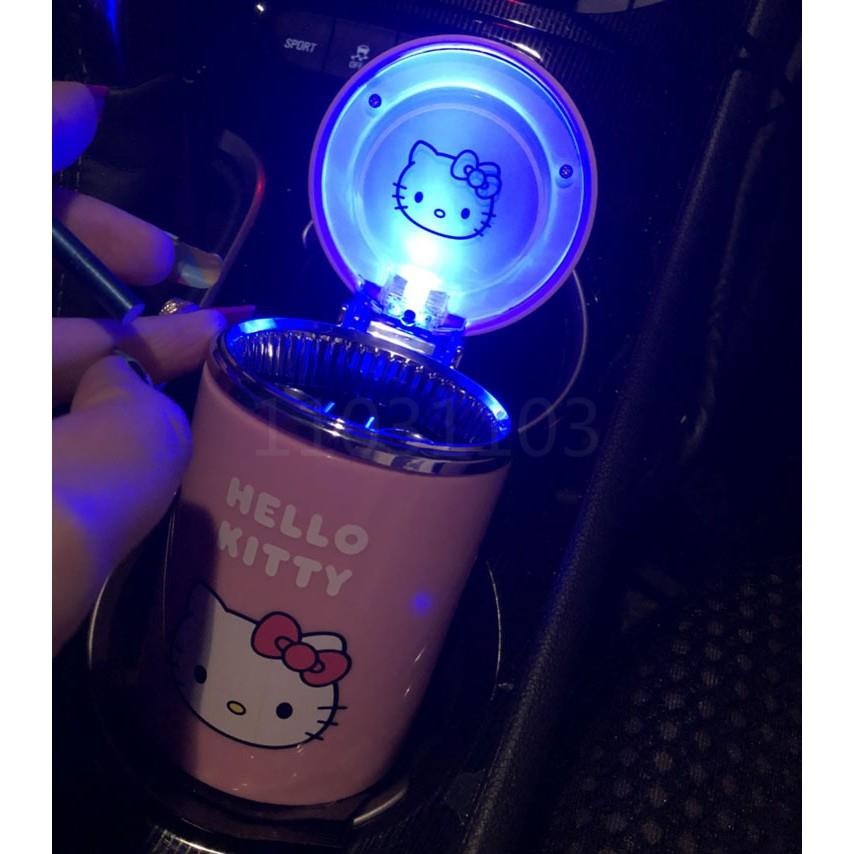 Gạt Tàn Thuốc Hình Hello Kitty / Doremon Có Nắp Đậy Tiện Lợi 10