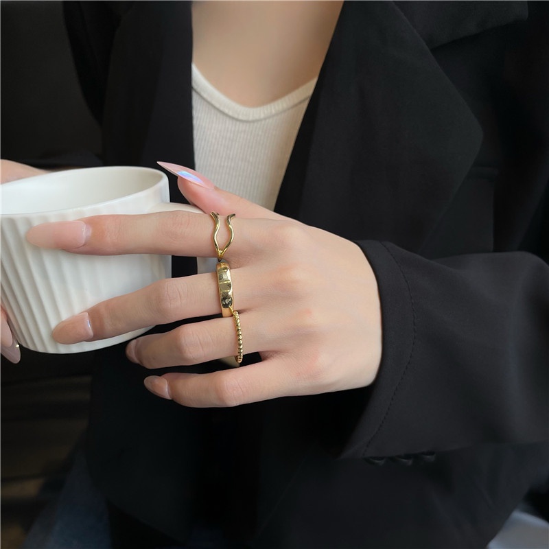 Set ba nhẫn thời trang sang trọng 2021